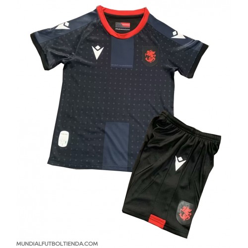 Camiseta Georgia Segunda Equipación Replica Eurocopa 2024 para niños mangas cortas (+ Pantalones cortos)